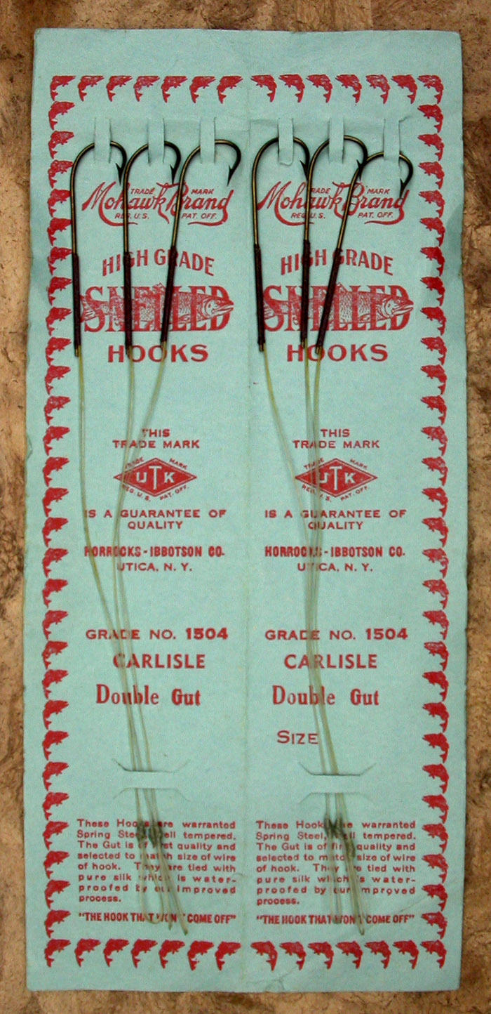 50b. UTK, Mohawk Brand, Horrocks-Ibbotson, Co., 1504, #3.0,m carlisle, double gut, bronzed, kirbed. 
