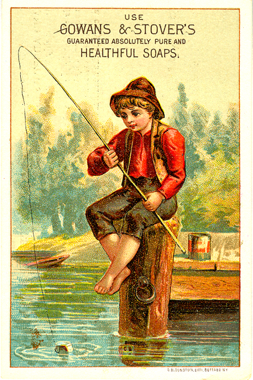 Victorian trade card for Gowans & Stover’s soap.