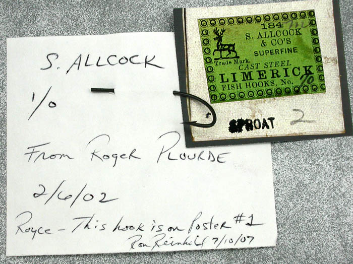S Allcock, 1.0, hook & label detail, Reinhold collection, Royce Stearns