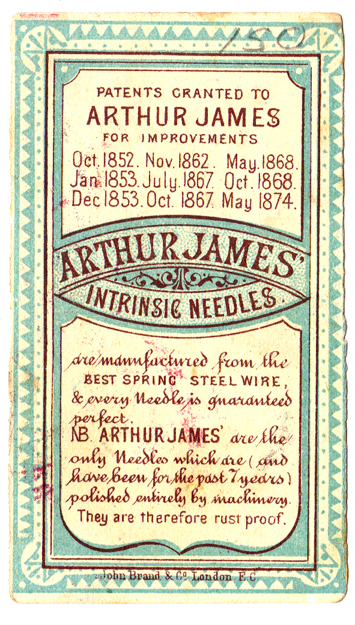 Arthur James trade card, Thom Nefos