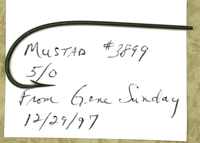 Mustad, #3899, 5.0, Reinhold collection.